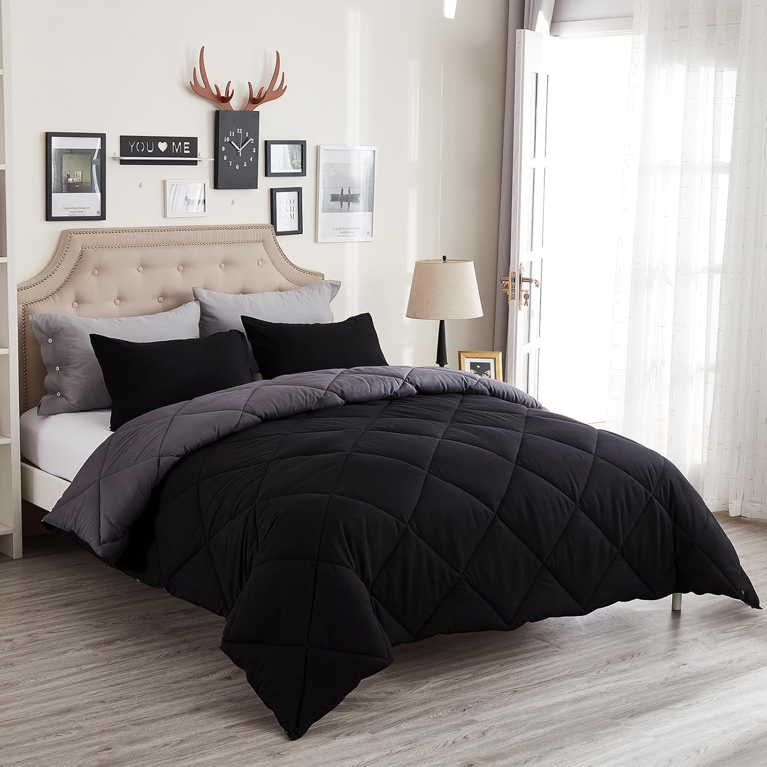 Kuzmaly Soft Comforter Sets 3 pcs King Size Down Alternative