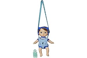 Littles Carry 'N Go Squad: Little Matteo Brown Hair Boy Doll with Carrier and Accessories