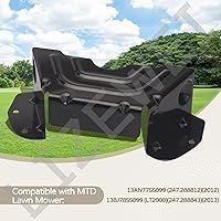 Vista 6 de Paquete de 2 cubiertas de correa de polea de cubierta negra 783-06424A-0637 compatible con cortacéspedes MTD Craftsman Troy-Bilt, funciona