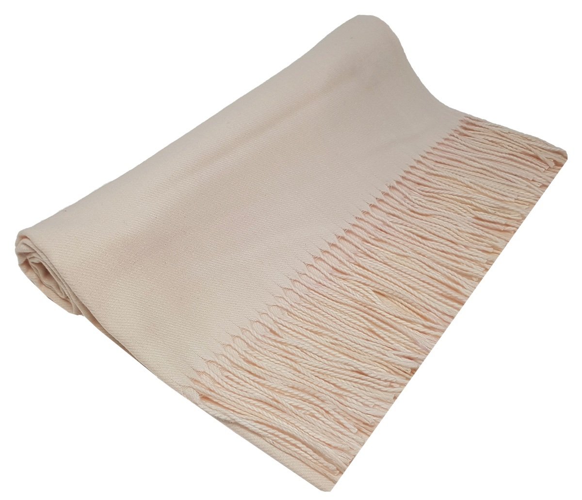 World Of Shawls Baby Pink Winter Cashmere Feel Scarf Wrap Blanket Shawl Warm Soft Cozy - (Baby Pink)