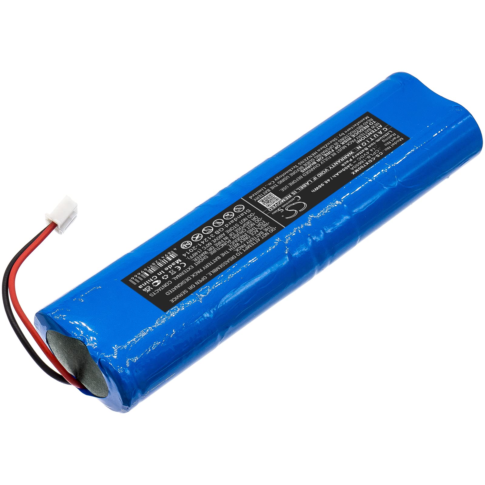TECHTEK Batteria 3400mAh compatibile con [Creative] Deluxe 100, Deluxe 70, DELUXE-70, KMO-101, NEUVISION 500, PC-3000 patient monitor, PC3000 monitor, per [Neusoft] NeuVision 500 sostituisce 2302-148