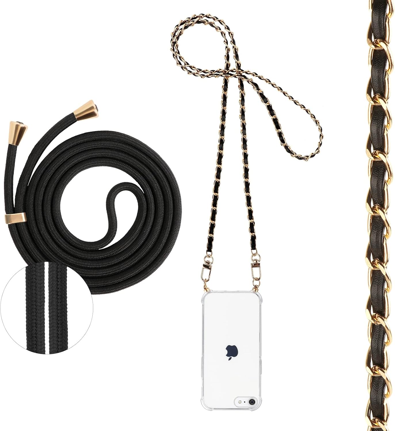 Wirvyuer Cover Compatible Con IPhone 15 Custodia Con Cordino Regolabile