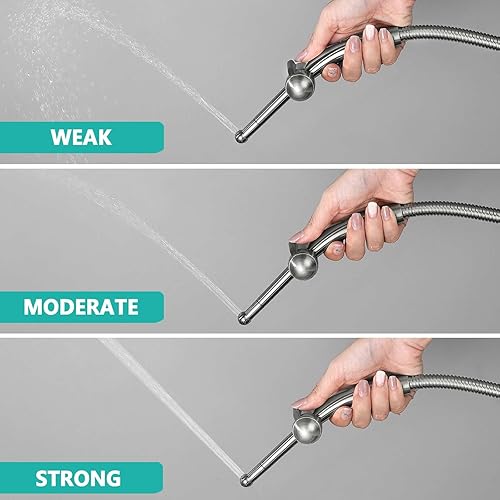 Miniatura 17 de BARROCK Juego de rociadores de bidé de mano avanzados para inodoro, baño ergonómico, kit de accesorios de bidé para ducha musulmana, higiene Negro