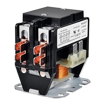 BOJACK 2 Poles FLA 40 Amp Coil 24 VAC Air Conditioner Condenser Compressor Contactor AC Definite Purpose Contactor
