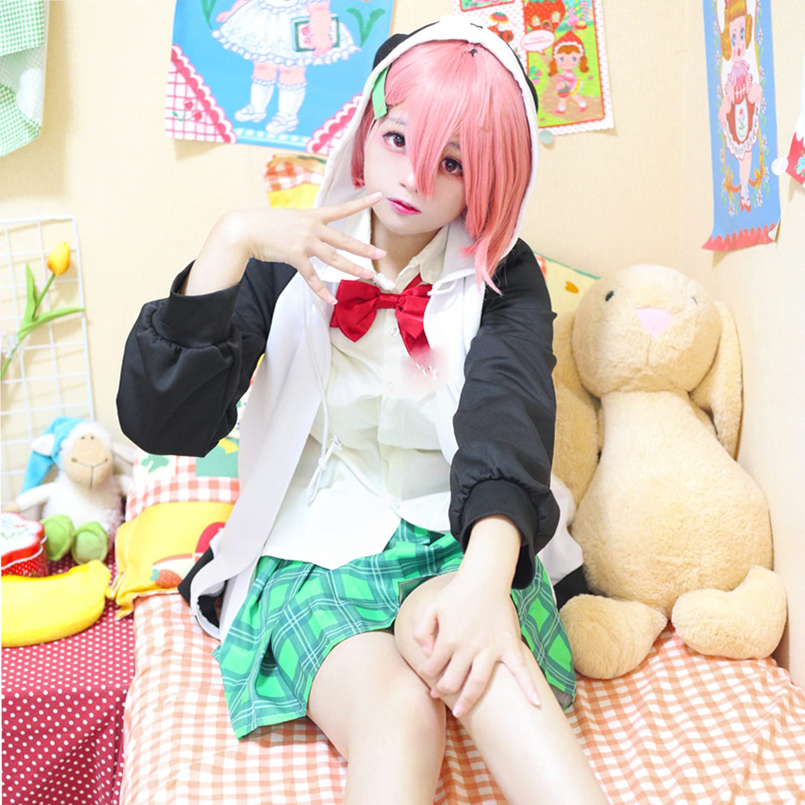 にじさんじ　笹木咲　キョンシー衣装　ウィッグ付 にじさんじ】笹木咲 キョンシー 三周年 コスプレ 衣装 高品質