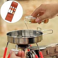 Vista 6 de Bolsa de condimentos con botella de condimento, kit portátil de condimentos para camping, kit de botellas de condimento plegable, soporte