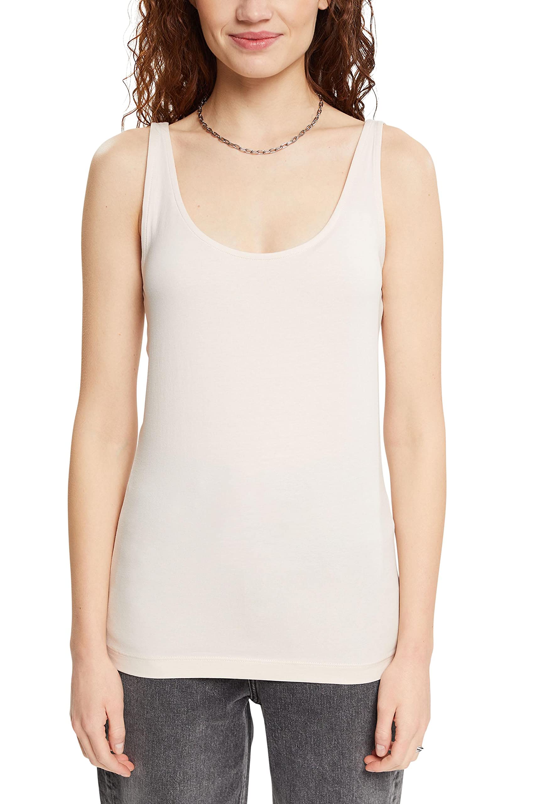 ESPRIT Women's 992ee1k313 T-Shirt, 695/Pastel Pink, XXL