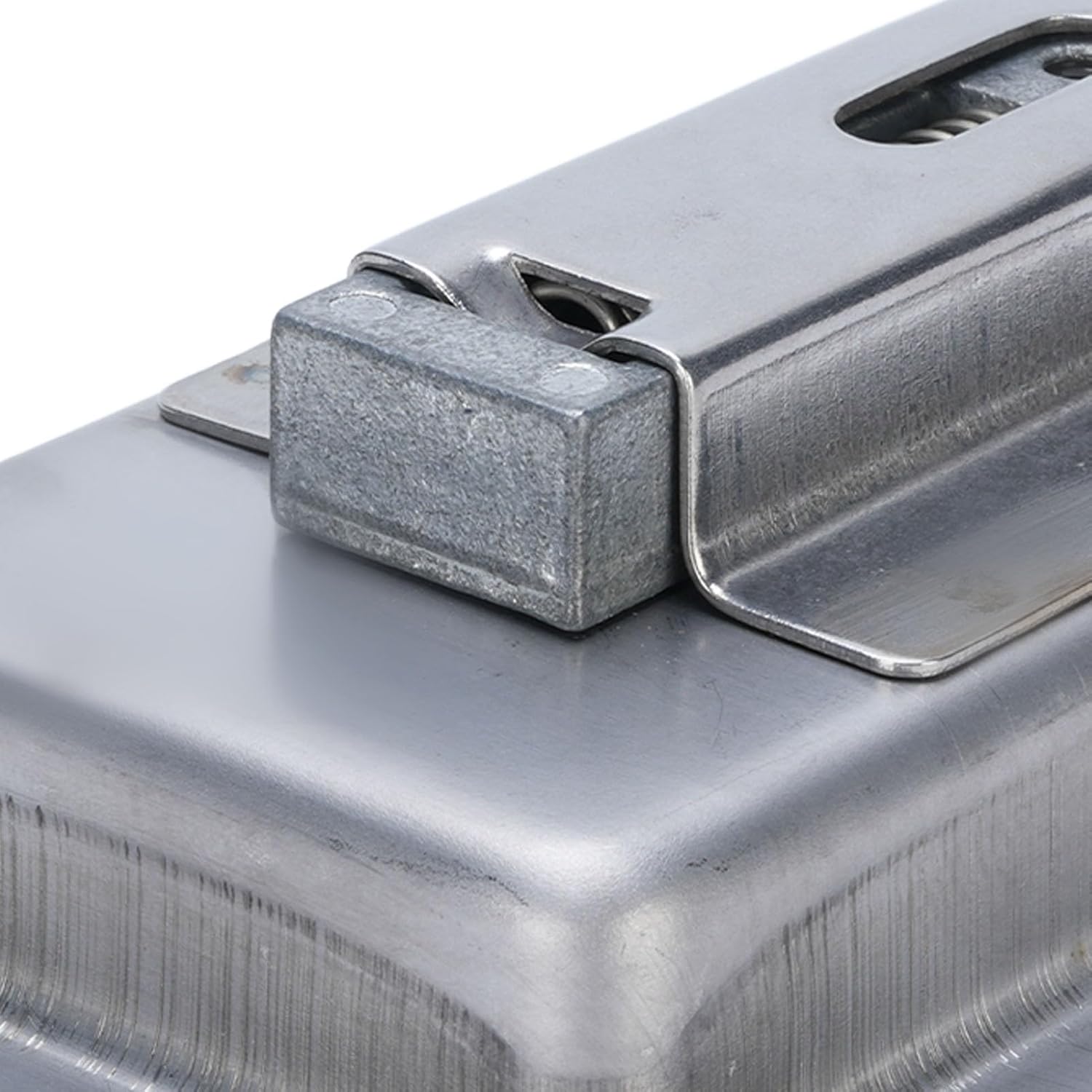 2PCS Stainless Steel Toolbox Latch, 304 SS Paddle Handle Lock 121X91mm with Keys and Washers, Flush Mount for Truck RV Motorhome Tool Box Cabinet Door 24mm Thickness