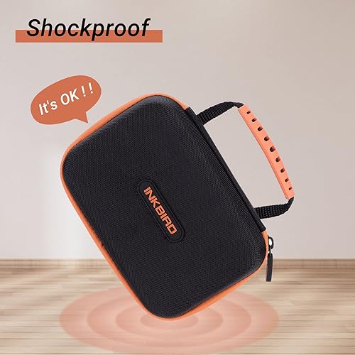 Miniatura 7 de INKBIRD Funda de transporte para termómetro, funda protectora a prueba de salpicaduras para termómetro IBBQ-4BW, funda protectora rígida de EVA para
