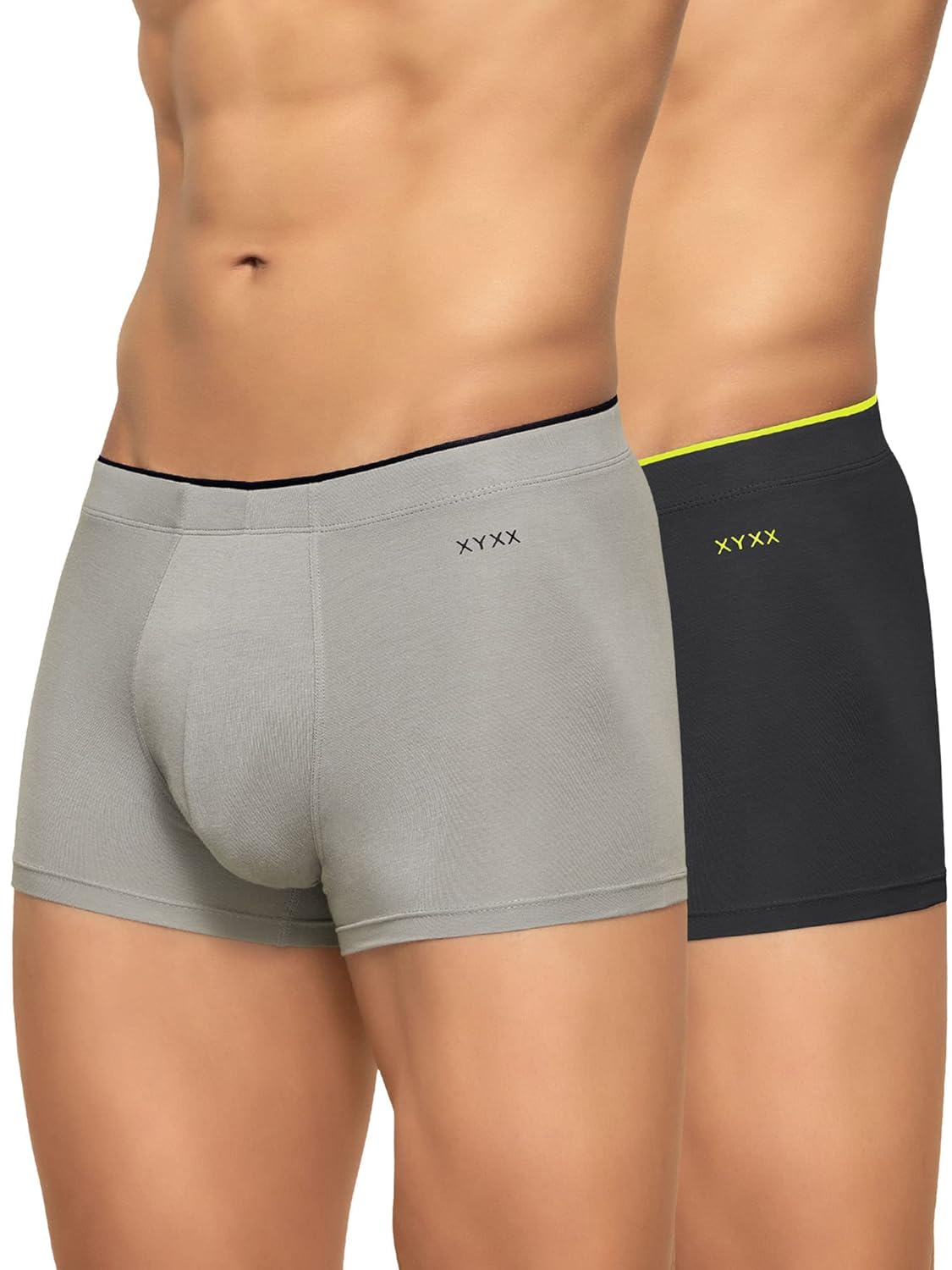 XYXX Men’s Uno Micromodal Solid Antimicrobial Trunks | Underwear for Men (Pack of 2)