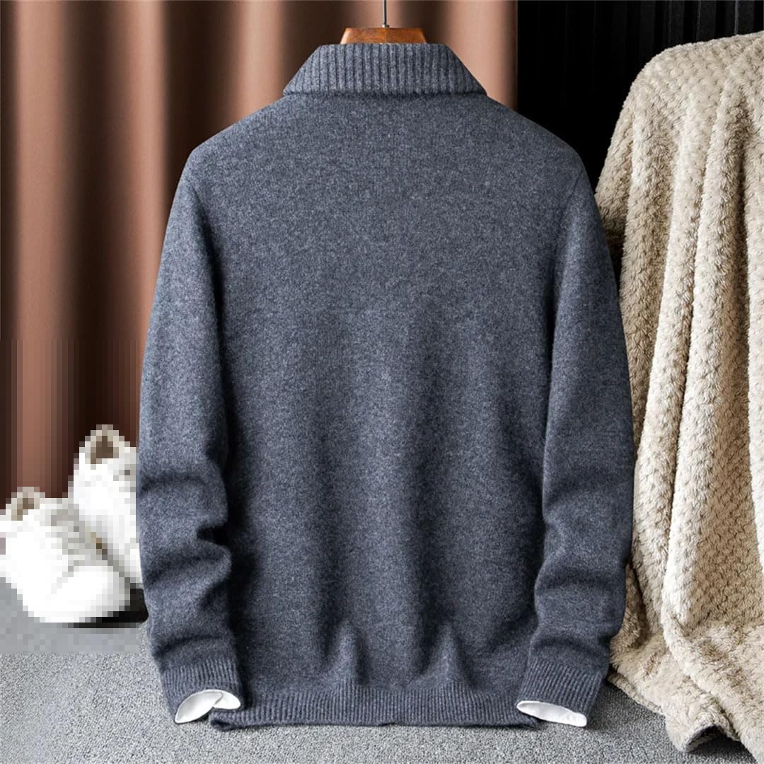 Vogrtcc Jersey De Punto De Cachemir con Cuello Redondo para Hombre