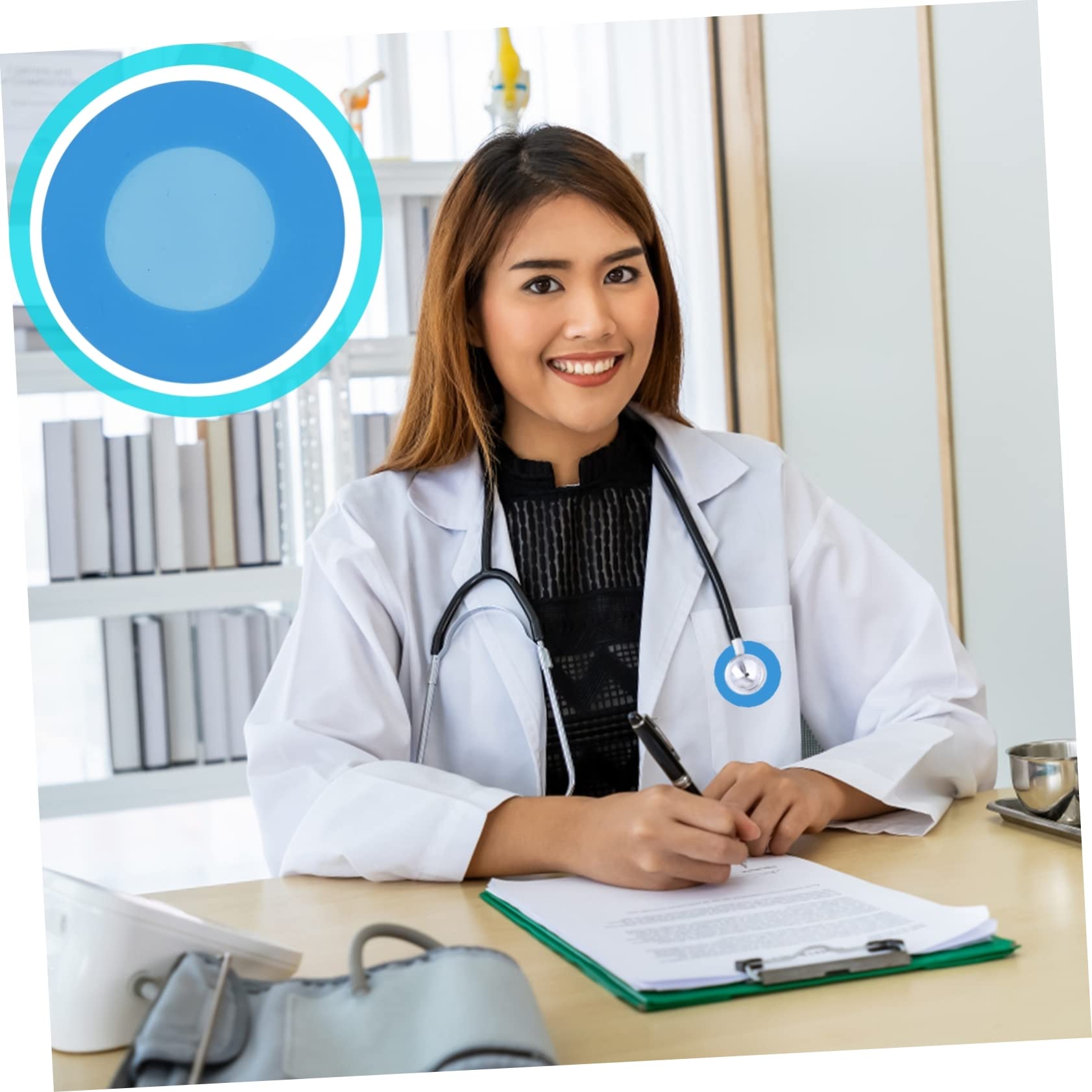 PRETYZOOM 10 Juegos Funda Protectora De Estetoscopio De Silicona De Compatible Mayoría De Estetoscopios Para Hospitales Y Clínicas Instalación Y Uso Color Azul 10 Piezas X 10