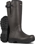 Bottes en caoutchouc imperméable pour hommes - 6mm Néoprène, 15" Arbre, pluie anti-fatigue double-sol & Bottes de boue pour la ferme & Travail humide, pêche, jardin - Oeil doux léger