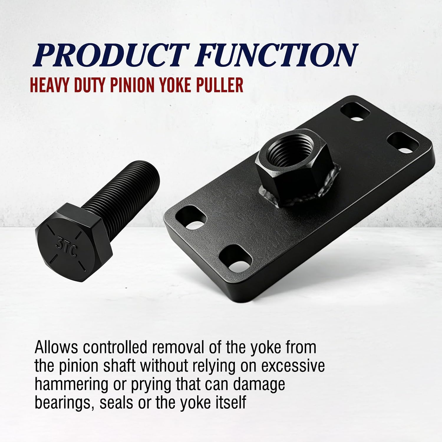 Pinion Yoke Puller Tool Fits Chevy GMC Duramax Dodge Cummins Ford Truck