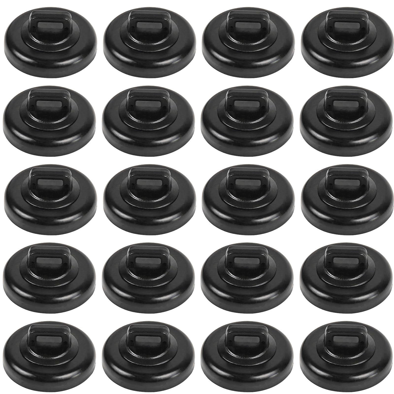 Magnet Zip Tie Mount Clips Magnetic Zip Ties Mount Base Holder Strong Wire Cable Holder Mount Wire Clips Management for Home Office Marine Electrical Wiring (D23 20Pcs)