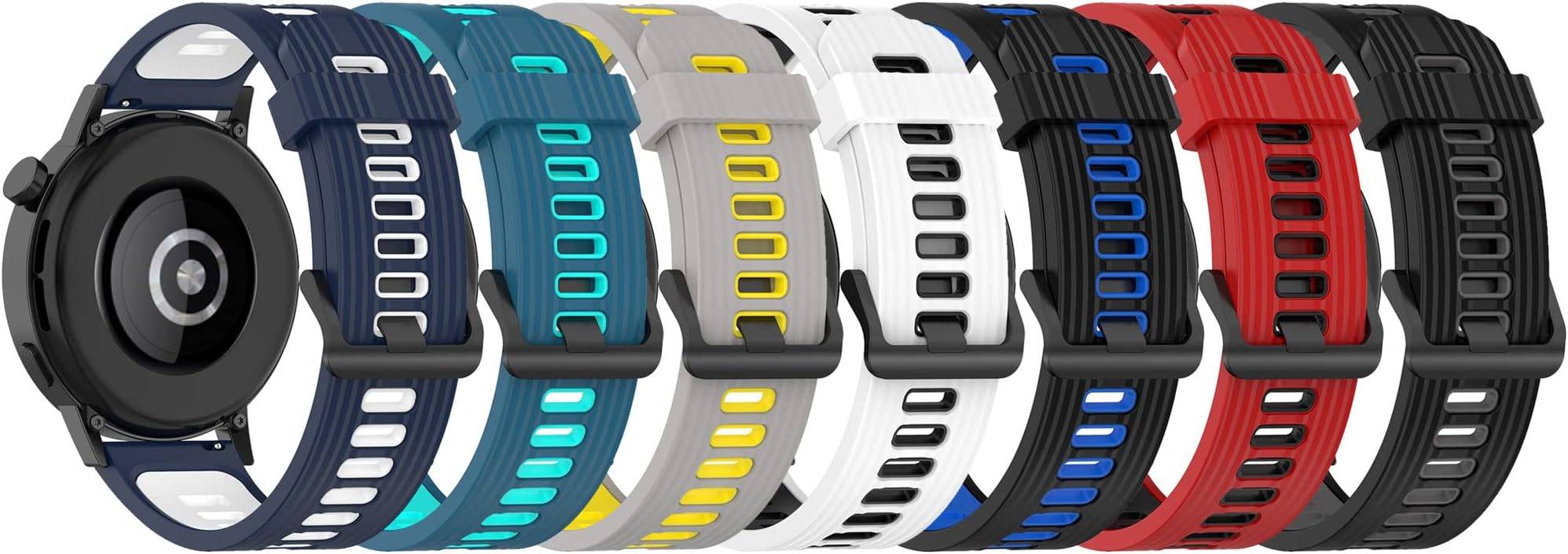 FitTurn Wrist Strap for KOSPET Tank M1 Pro/M1/M2/M3/T2/T3 Smart Watch Bands, Replacement Wristband Compatible for AMAZTIM C20 Pro/C20/M2/T2 Soft Silicone Watch Band Adjustable Wristband Bracelet