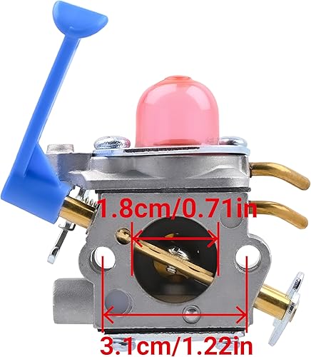 Miniatura 3 de Carburador 128LD con kits de afinación para Husqvarna 128C 128CD 128L 128LDX 128R 128RJ recortadora de cuerdas reemplaza a Poulan 545081848 Zama