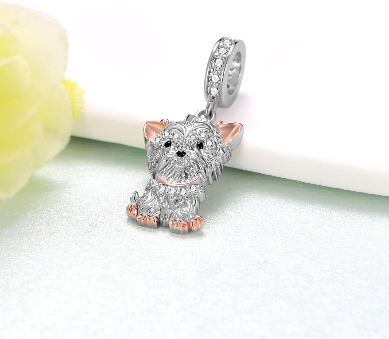 Cute Dog Charms for Women 925 Sterling Silver Pug/Yorkie/Corgi/French Bulldog/Poodle/Husky Charms for Bracelets Cute Puppy Charm Beads for Jewelry Making