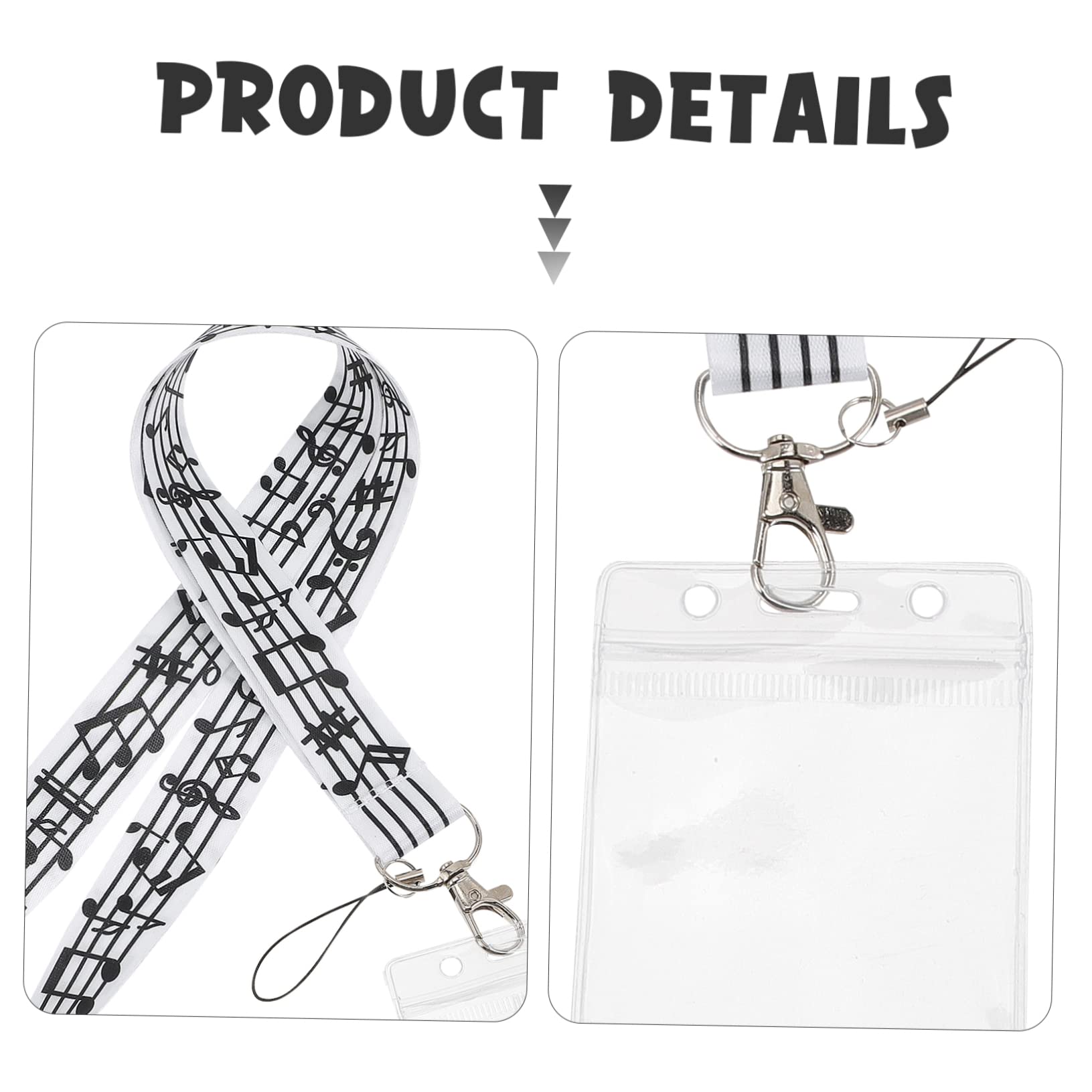 3 Sets Modische Dekorative Telefon-lanyard-id-karte Hängende Kette Lanyards Für Verlorene Riemen 4 Stück * 3