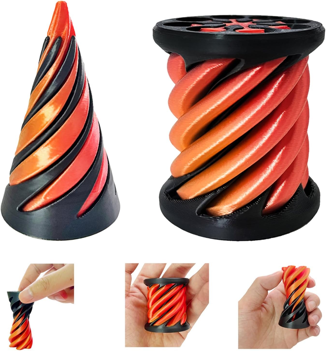 Spiral Cone Fidget Toy - 2PCS, 3D Printed Spiral Chile | Ubuy