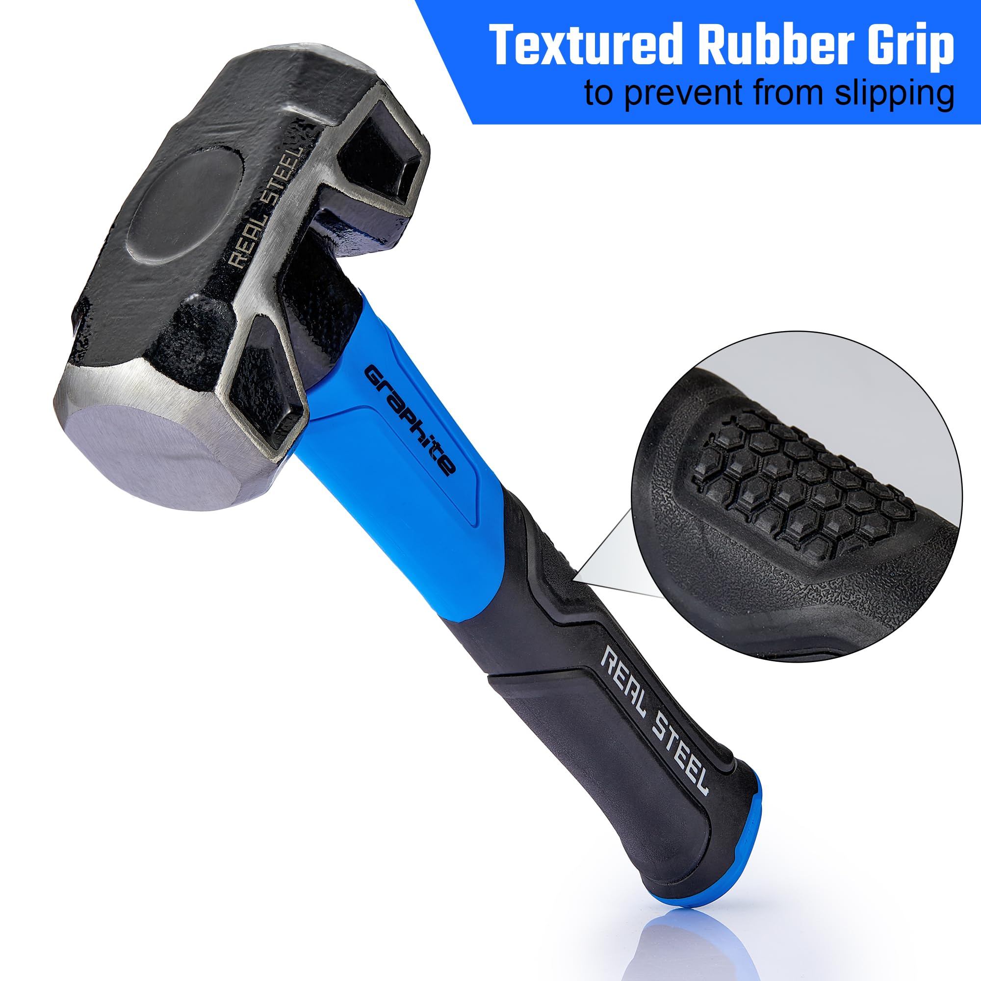 Real Steel | Sledge Hammer Cross Strike Jacketed Graphite 900g - BPM