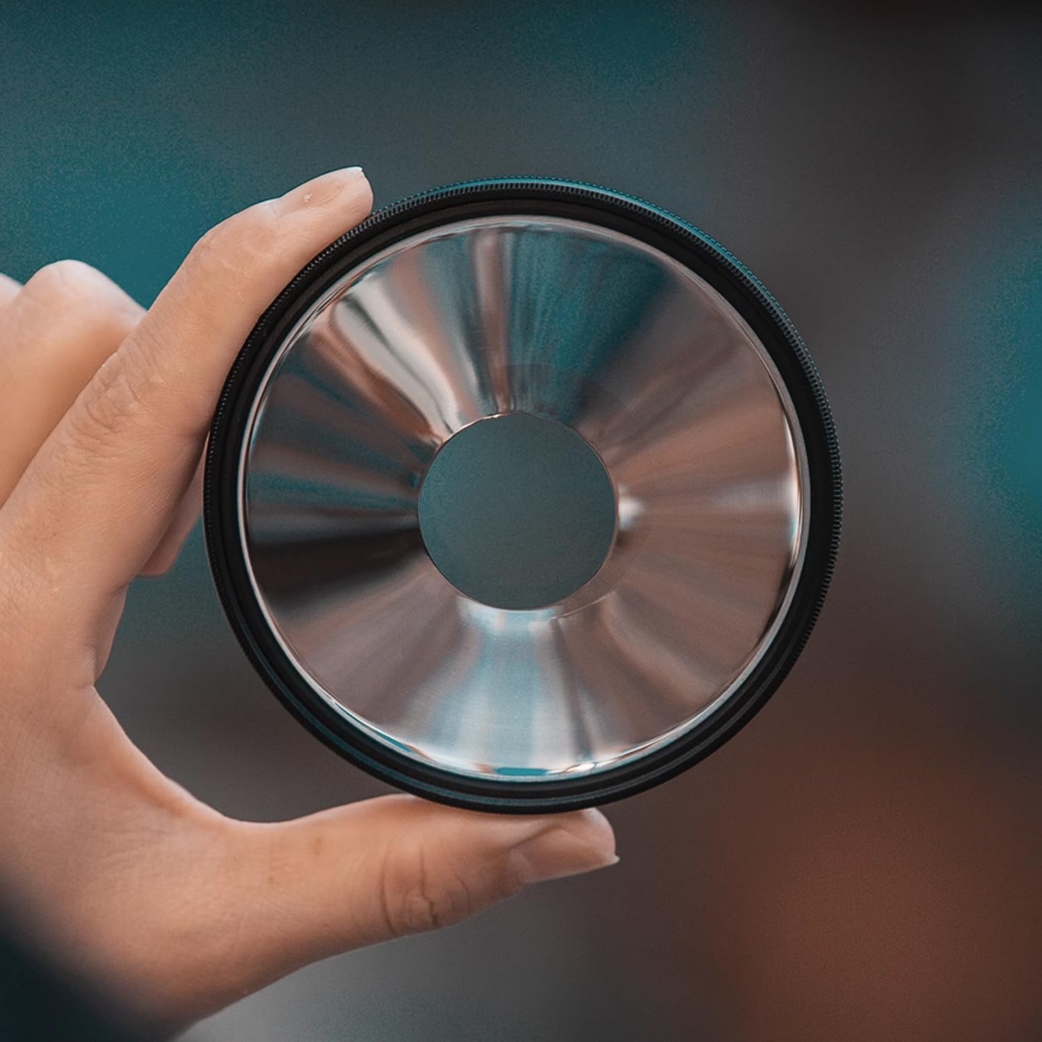 Filtro Effetto Vortice per Fotocamera, Filtro Speciale Ad Effetto Spirale da 77 Mm con Custodia, Filtro Prismatico in Vetro Ottico, Accessorio per Bokeh Fotografico, per Fotocamere Reflex
