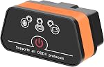 Vgate OBD2 Bluetooth Scan Tool, ELM327 Bluetooth OBDII Diagnostic Scanner, Auto Car Code Reader, Vehicle Fault Code Scanner for Android & iOS Auto Sleep Updated Version (Orange)