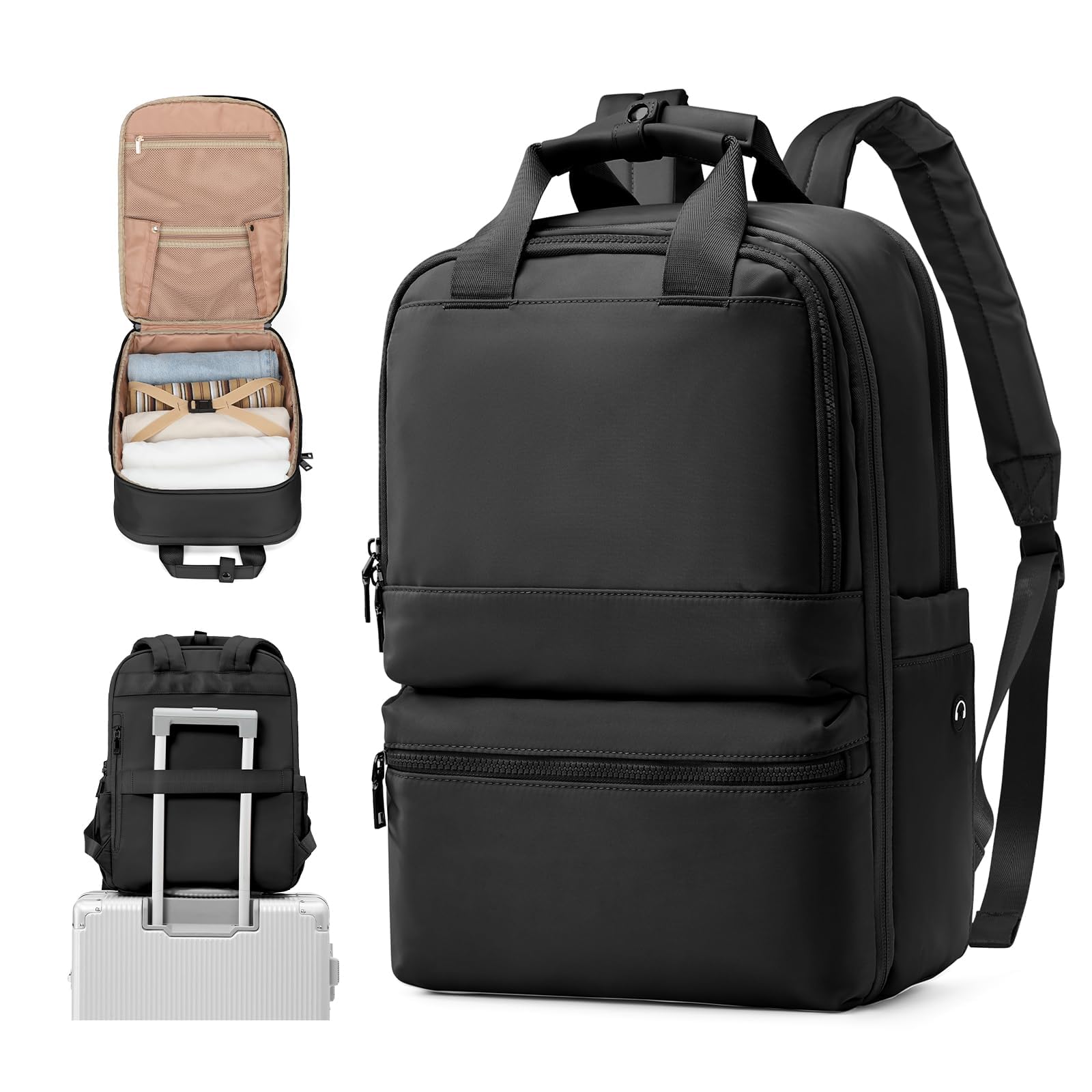 UPPACK Zaino Ryanair 40x20x25 Zaino Da Viaggio aereo Bagaglio a Mano Donna Zaino Borse da Cabina Borsa da Viaggio aereo Zaino per PC Impermeabile Casual Daypack