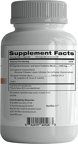 Miniatura 2 de Nuevo complejo probiótico Bacillus B3 y enzimas bioactivas - Organismos 100% basados en esporas - SBO - Mejor supervivencia - B Coagulans B Subtilis