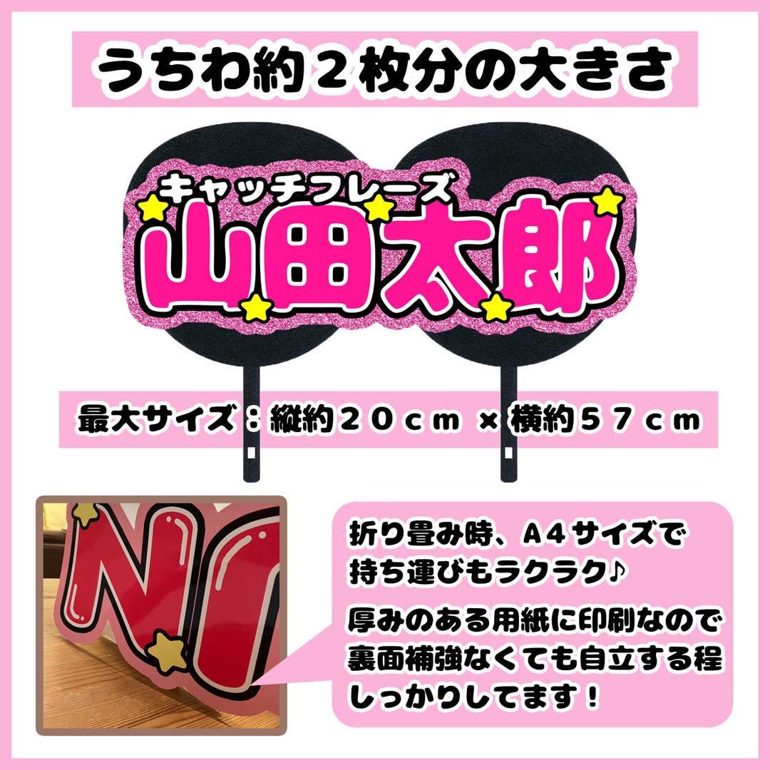 Amazon.co.jp: 連結文字セミオーダーピンクMサイズ連結団扇 文字パネル