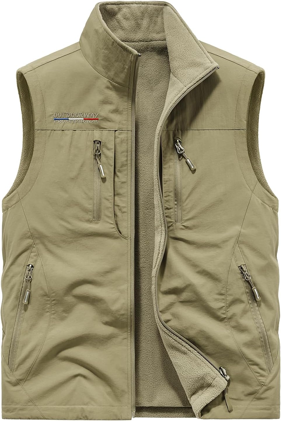 Yukirtiq Heren omkeerbaar fleece vest winter warm fleece gillet multi-pocket mouwloze jas lichtgewicht body warmer vest bovenkleding vest, Blauw, L Yukirtiq Heren omkeerbaar fleece vest winter warm fleece gillet multi-pocket mouwloze jas lichtgewicht body warmer vest bovenkleding vest, Blauw, L