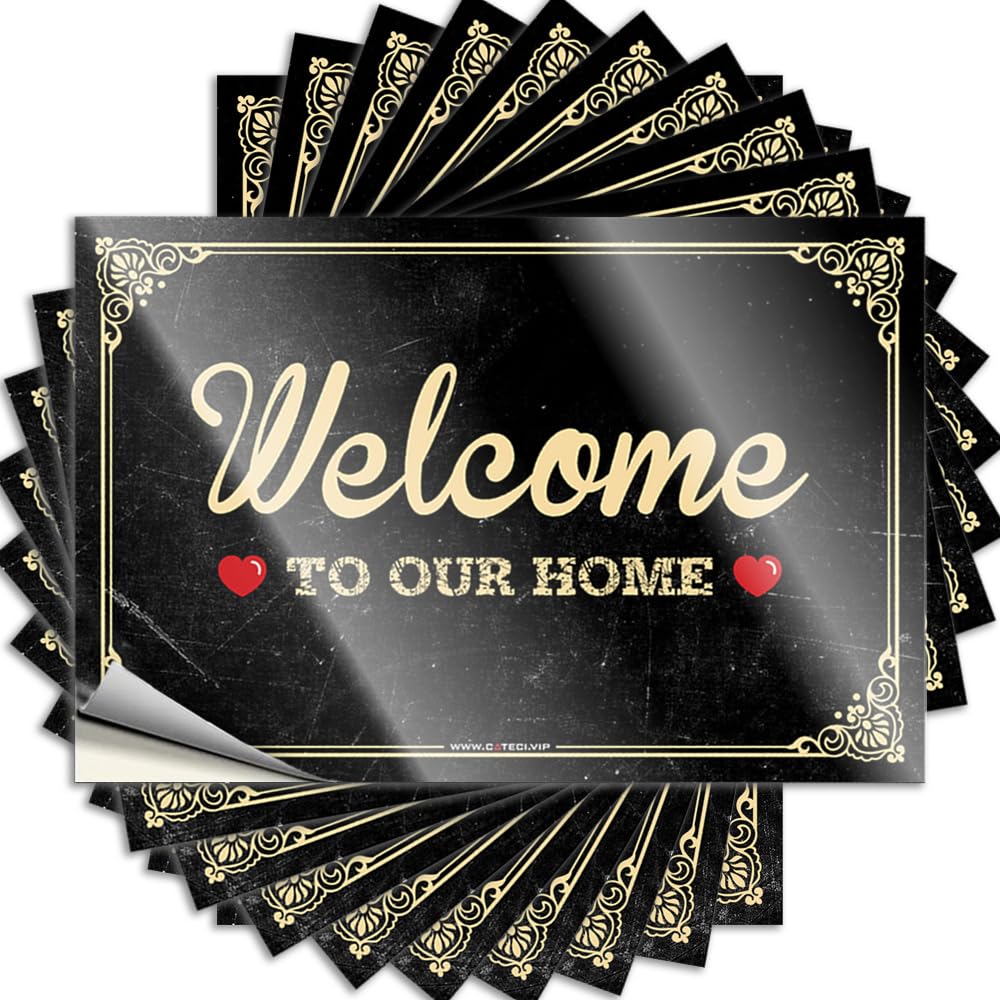 Welcome to Our Home House Stuff Bookish - Bumper Water Waterproof Decal(12X18CM)