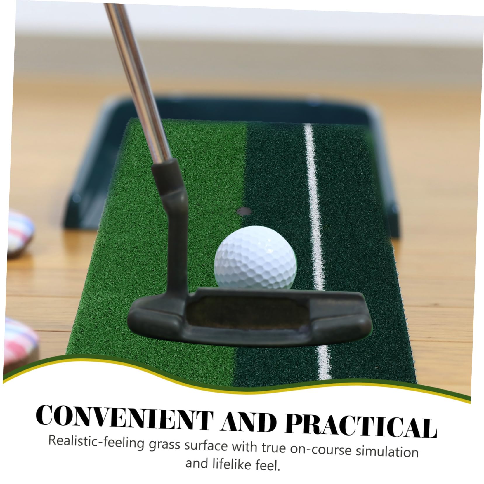 Golf Übungsmatte aus Rasen, Tragbar, Grün für Training