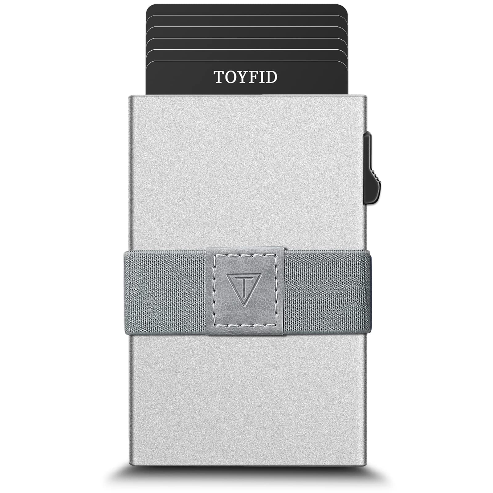 TOYFID Minimalistische Brieftasche-RFID-Schutz-Kartenhalter-Pop up Geldbörse-Schlankes Kreditkartenetui mit Münzfach