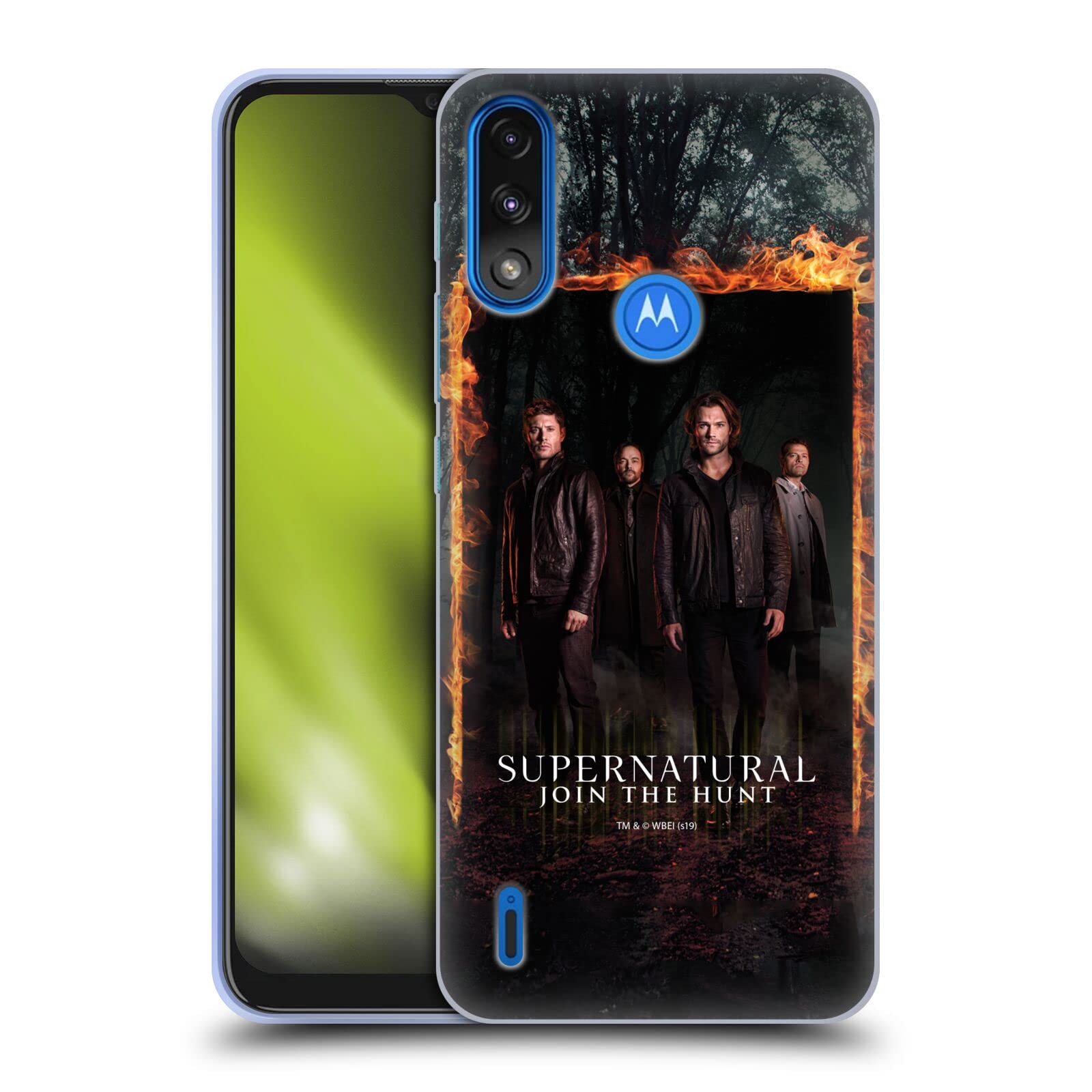 Head Case Designs Officially Licensed Supernatural Sam, Dean, Castiel & Crowley Key Art Soft Gel Case Compatible with Moto E7 Power/Moto E7i Power