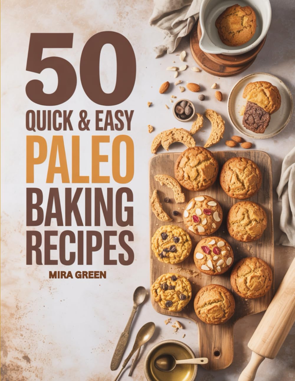 50 Quick and Easy Paleo Baking Recipes: Delicious Paleo Breads, Cookies, Muffins & More — Ready in Minutes (50 Quick & Easy Everyday Cooking Series)