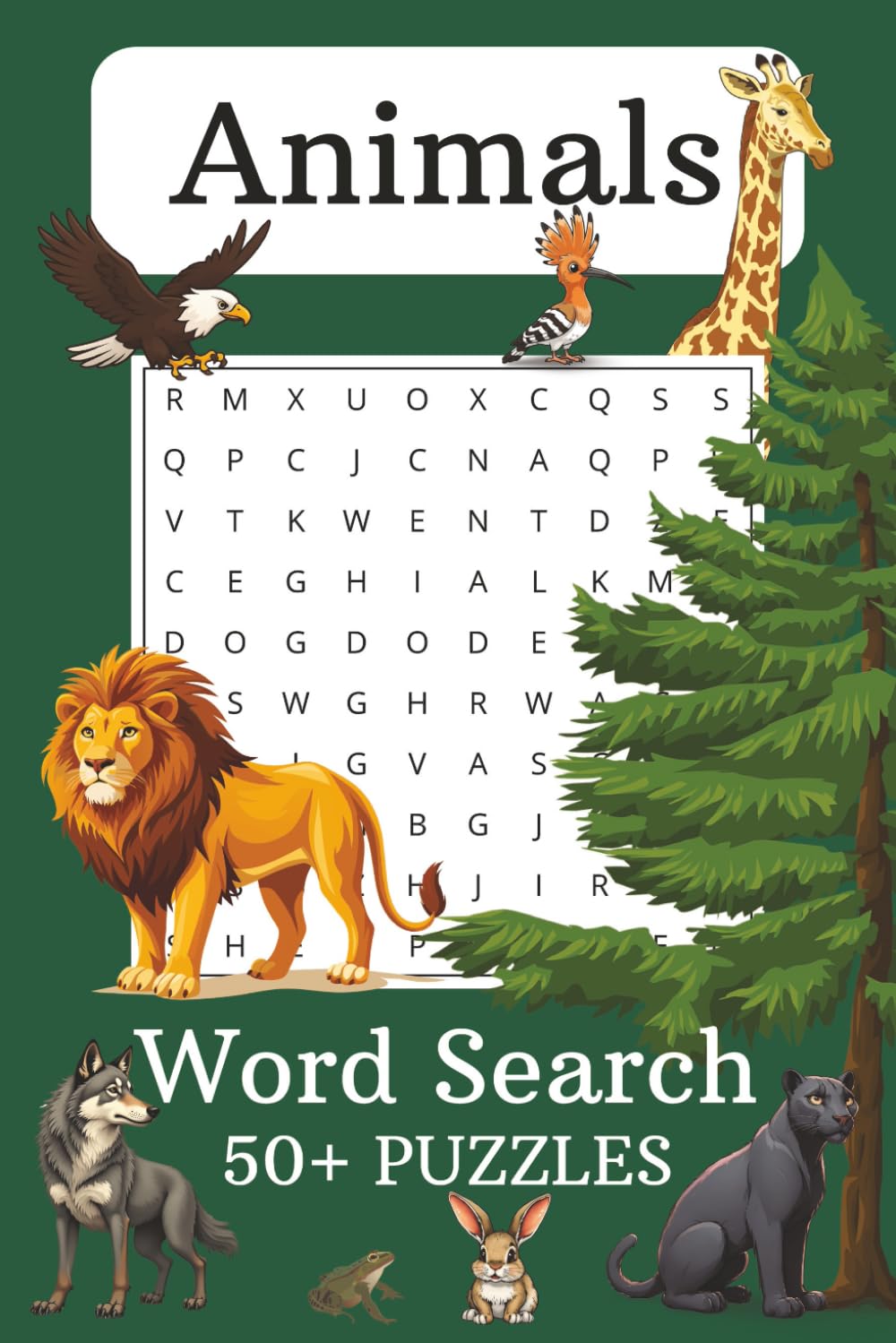 Animal Word Search Puzzle Book: Word Searches with easy to read print for Kids/Adults about Animals, Wildlife, Creatures and more / 6x9 inches, 110 ... Puzzles … Gift for Vacations and Free Times