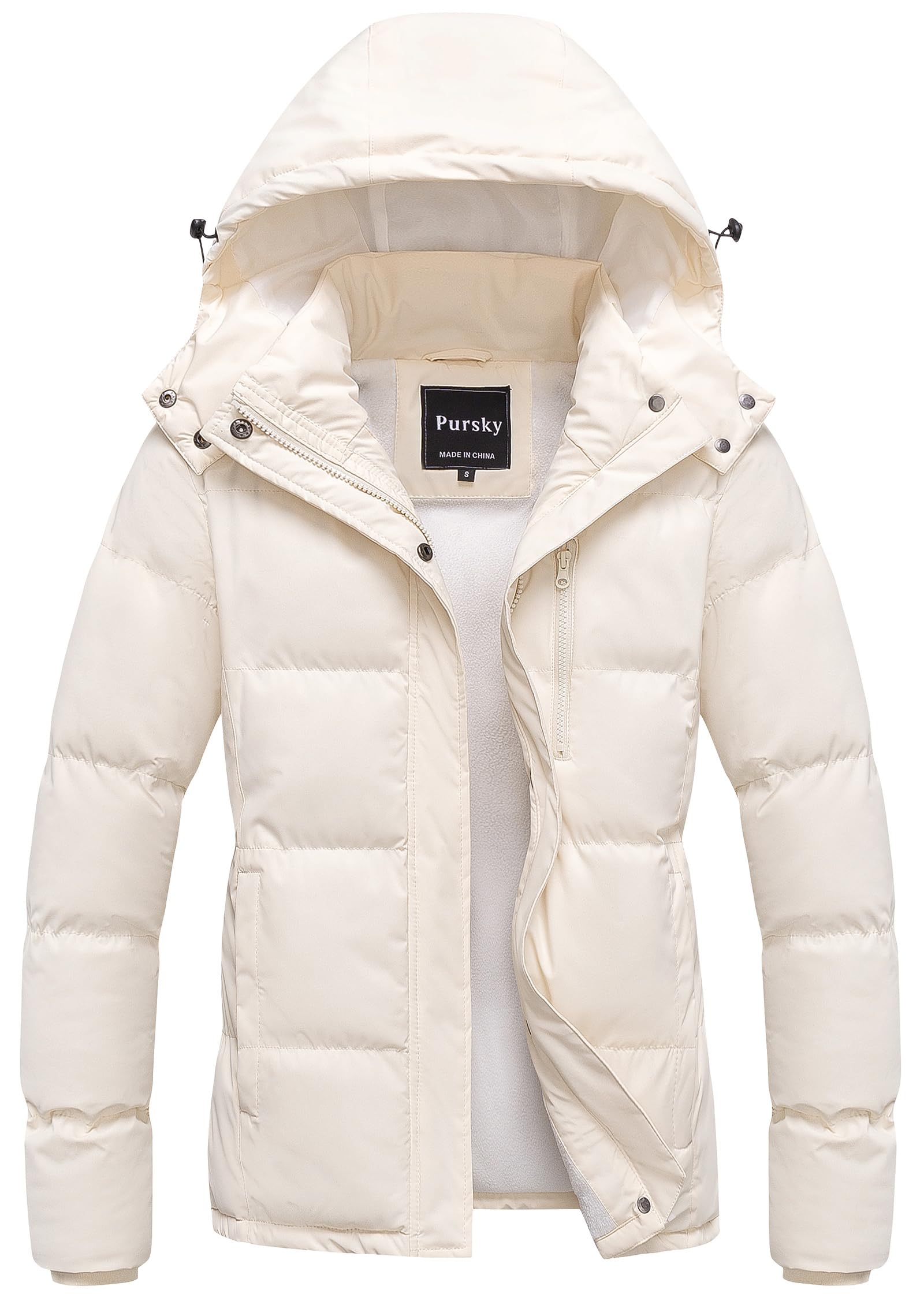 Pursky Women's Warm Winter Thicken Coat