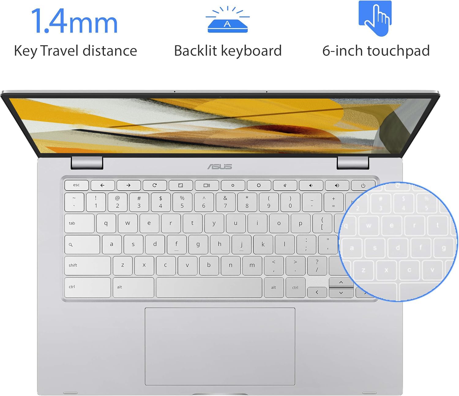 Amazon.com: ASUS Laptop Chromebook C425T, portátil de 14 pulgadas