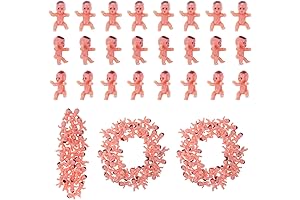 selizo 100pcs Tiny Plastic Mini Babies for Decorations