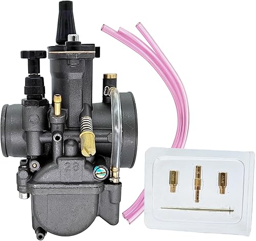 Carburador universal PWK de 1.102 in compatible con Power Jet para motores de 75 cc a 200 cc, todo tipo de motocicletas de motocross, quad, scoote,