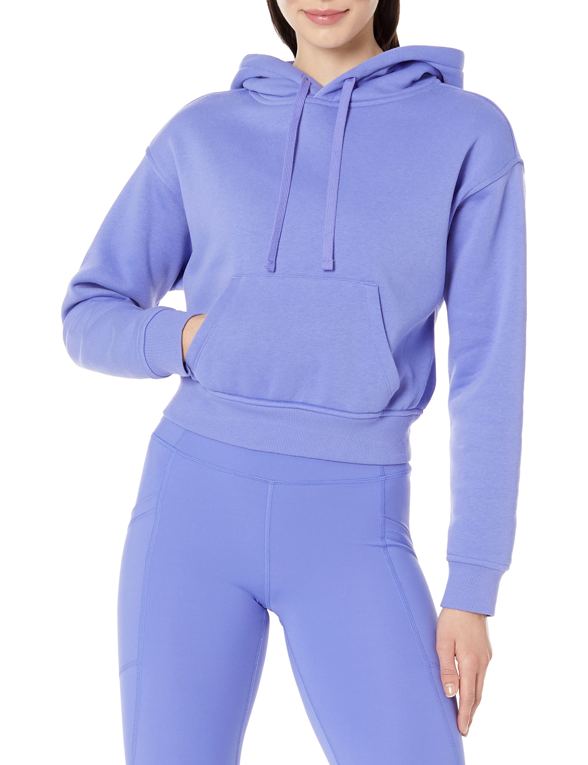 Amazon Essentials Womens Hoodies - Crop Pullover Sweatshirt (Available in Plus Size), Purple Blue, Medium