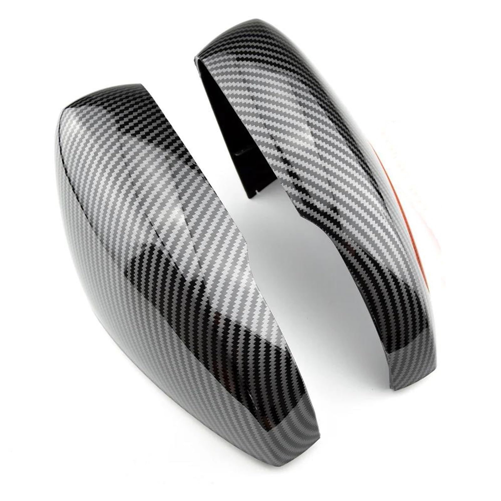Coques de rétroviseur de voiture pour Polo Mk5 6R 6C 2009-2013 finition carbone