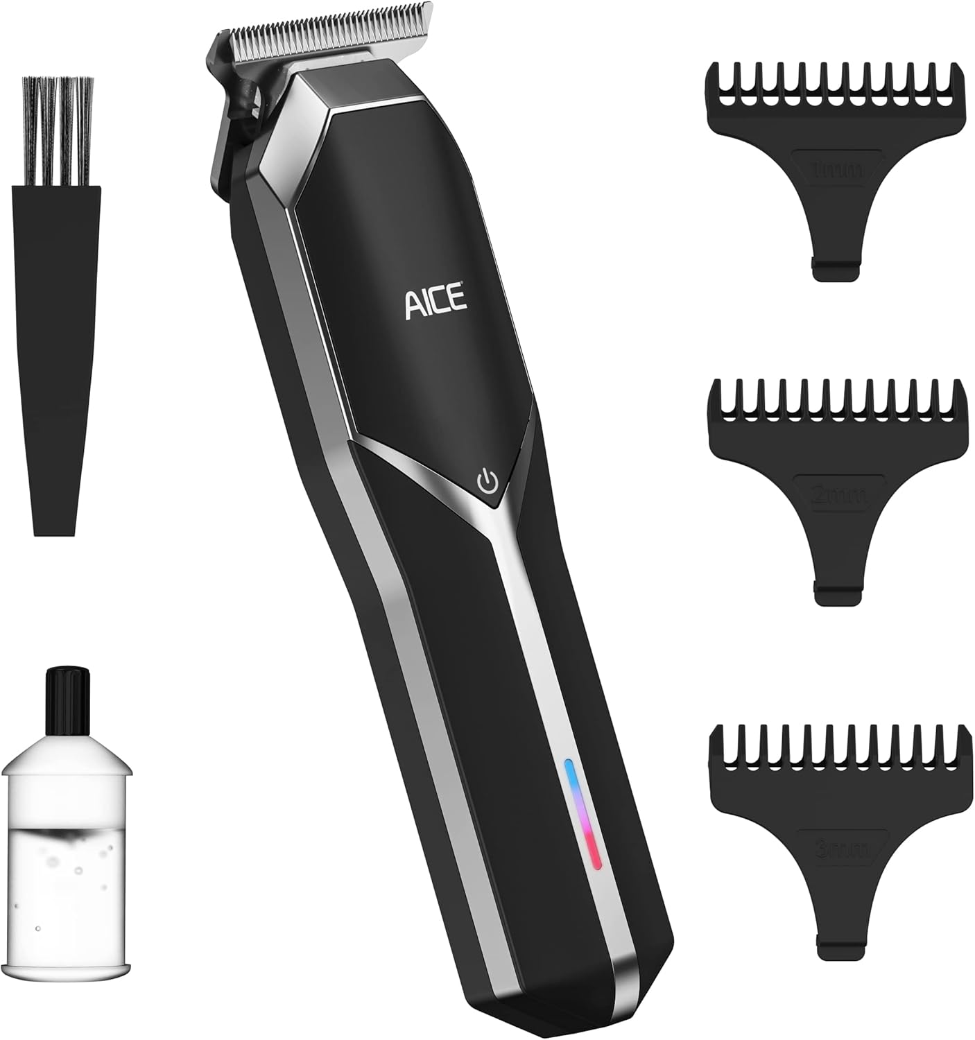 AICE Beard Trimmer for Men - Waterproof, Cordless, USB Rechargeable, Precision Hair Trimmer with LED Display