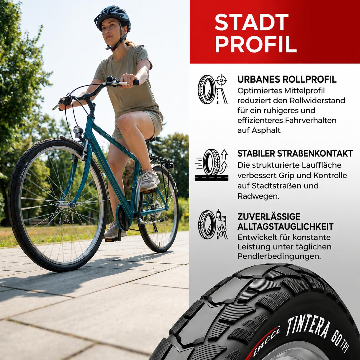 Fincci Fahrradreifen 700x40c – Paar Faltreifen 28 x 1,6 Zoll mit 1 mm Pannenschut - Fahrradmantel 42-622 mit 60 TPI für MTB, Gravel, City-, E-Bike, Hybrid-, Renn- & Tourenräder – 2er Pack