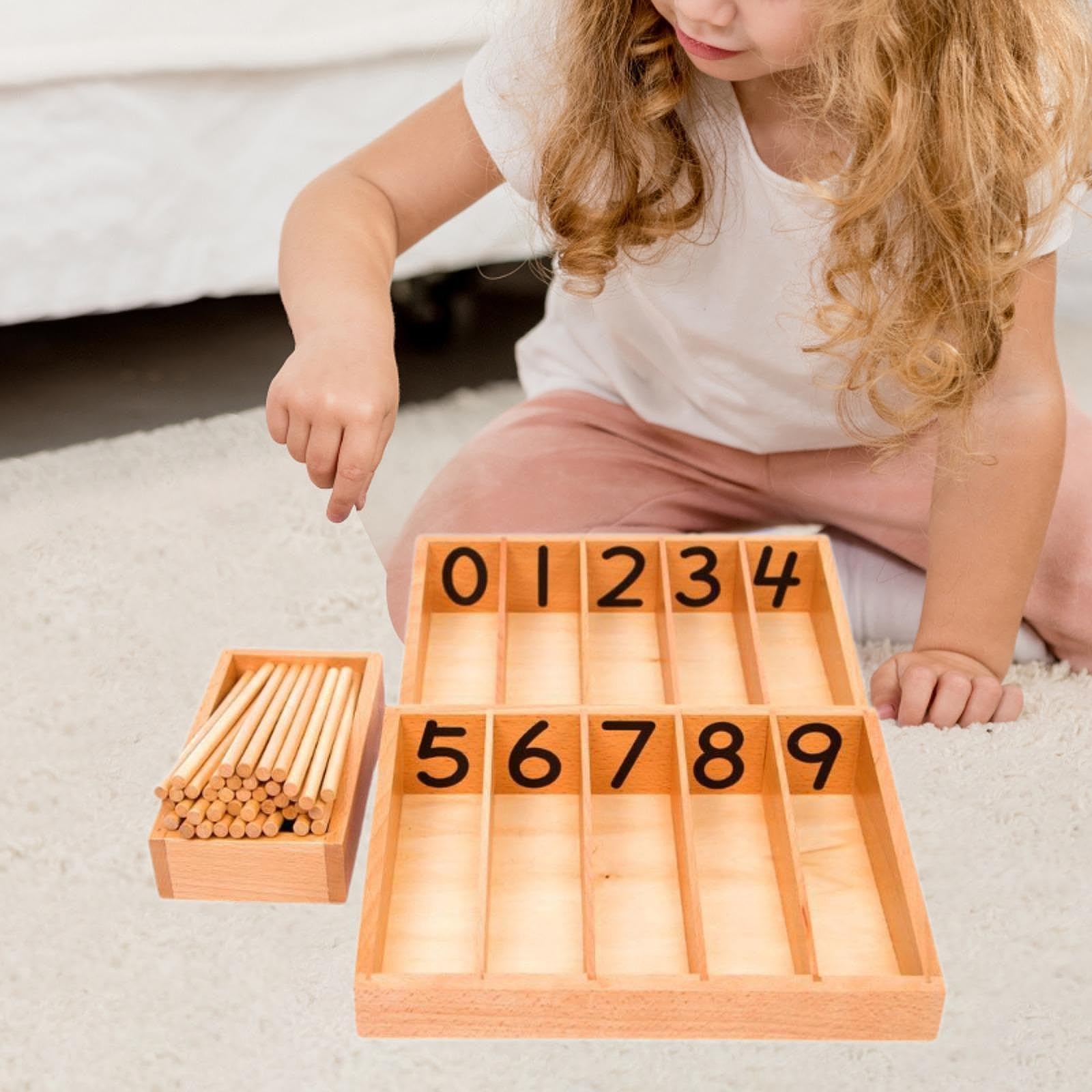 Almencla Spindelbox – Mathe Lernspielzeug für Kleinkinder Und Kinder von 3 bis 6 Jahren