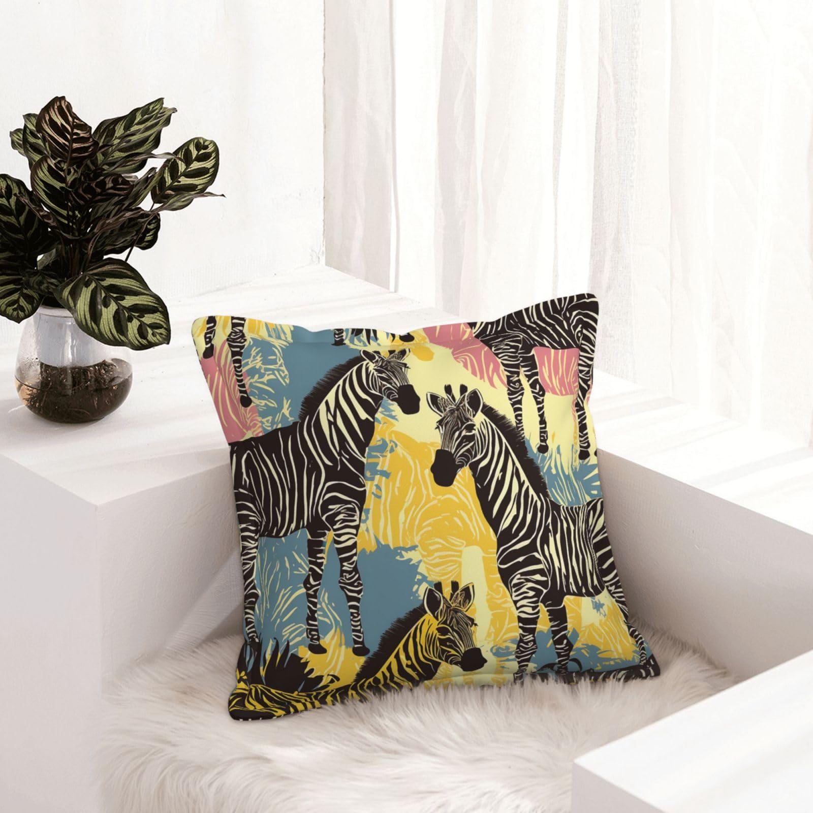 Housse de coussin en similicuir 50x50 cm lot de 2 style ferme chic