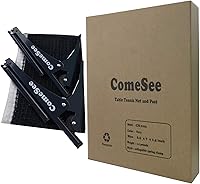 Vista 7 de Comesee Kioos - Red plegable para tenis de mesa profesional de acero, red de ping pong con clip, agarre de malla, para entrenamiento, competición
