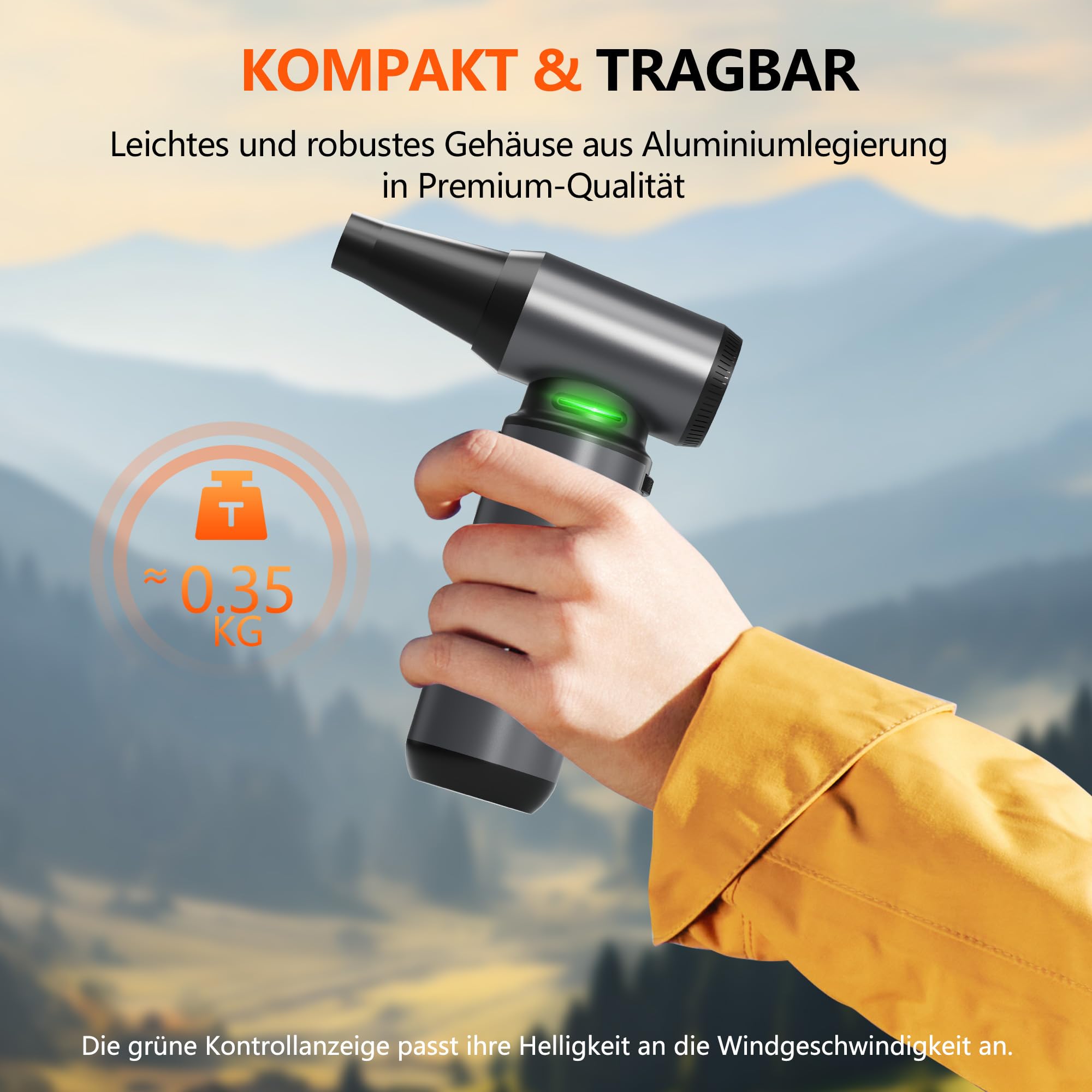 Staubgebläse Elektrischer Air Duster Druckluftspray Alternative 300000 U/min Kabelloser Wiederaufladbar 8000 mAh Akku Mit Düsen Und Bürsten Für Tastatur PC Auto Büro Elektronik