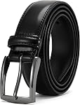 DOOPAI Ceinture pour hommes,1 Ceintures en cuir de 3/8" pour hommes,Ceinture en cuir d'hommes authentiques pour travail occasionnel